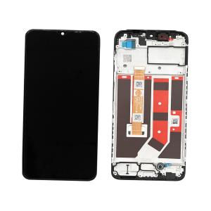 DISPLAY LCD PER OPPO A18 CPH2591 / A38 4G CPH2579 NERO CON FRAME (IPS)