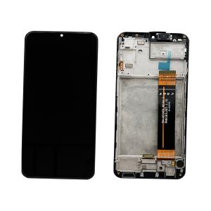 DISPLAY LCD PER SAMSUNG A235F A23 NERO CON FRAME GH82-28563A GH82-28657A (FLAT SM-M336B REV0.5 CSOT)