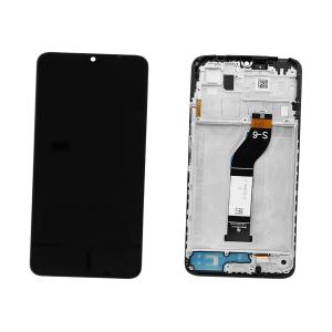 DISPLAY LCD PER XIAOMI REDMI 13C 23100RN82L / POCO C65 2310FPCA4G NERO CON FRAME 560002C3UA00
