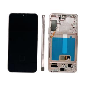 DISPLAY LCD PER SAMSUNG S906B S22 PLUS GOLD ROSA / PINK GOLD CON FRAME (SOFT OLED iTruColor)
