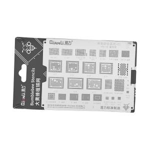 STENCIL PER REBALLING IC CHIP QIANLI QS532 PER CPU / NAND / WIFI / BASEBAND IPHONE X - 15 SERIES