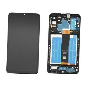 DISPLAY LCD PER SAMSUNG A326B A32 5G NERO CON FRAME - OEM SERVICE PACK (FLAT SM-A326B V00 T)