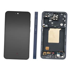 DISPLAY LCD PER SAMSUNG A556B A55 5G BLU NAVY / AWESOMENAVY CON FRAME GH82-34305A - SERVICE PACK