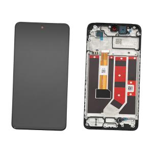DISPLAY LCD PER OPPO A58 4G CPH2577 NERO CON FRAME 621029000089 - SERVICE PACK