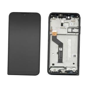 DISPLAY LCD PER MOTOROLA XT2083-9 DEFY 2021 NERO CON FRAME 5D68C18646