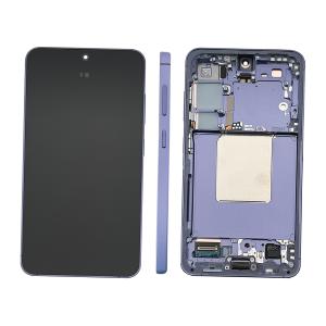 DISPLAY LCD PER SAMSUNG S921B S24 5G VIOLA / COBALT VIOLET CON FRAME GH82-33287C - SERVICE PACK