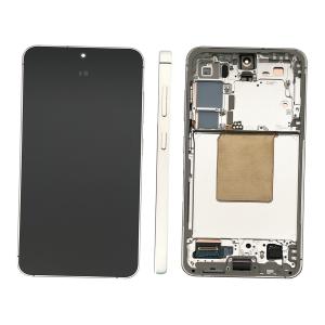 DISPLAY LCD PER SAMSUNG S921B S24 5G GIALLO / AMBER YELLOW CON FRAME GH82-33287D
