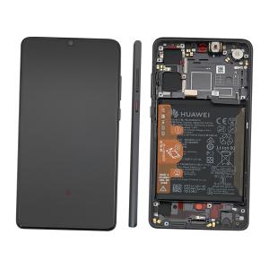 DISPLAY LCD PER HUAWEI P30 NERO CON FRAME 02354HMG - SERVICE PACK