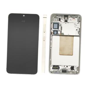 DISPLAY LCD PER SAMSUNG S926B S24 PLUS 5G GIALLO / AMBER YELLOW CON FRAME GH82-33410D