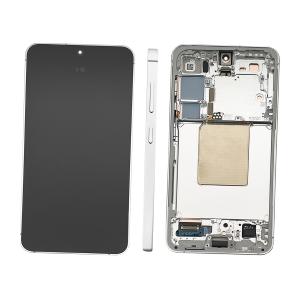 DISPLAY LCD PER SAMSUNG S921B S24 5G GRIGIO / MARBLE GREY CON FRAME GH82-33287B - SERVICE PACK