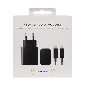TRAVEL SAMSUNG EP-T4511XBEGEU 45W + CAVO TYPE-C TYPE-C 5A NERO - BLISTER