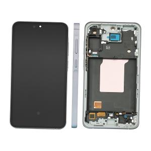 DISPLAY LCD PER SAMSUNG A556B A55 5G BLU / AWESOME ICEBLUE CON FRAME (AMOLED)