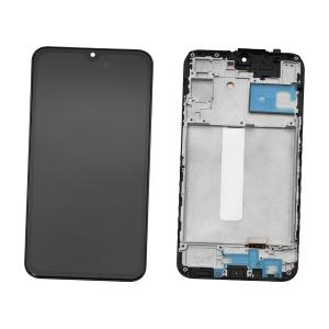 DISPLAY LCD PER SAMSUNG A256B A25 5G NERO CON FRAME (AMOLED) (O/S)