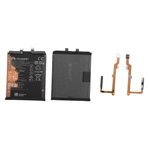 BATTERIA HB466589EFW + FLAT FINGERPRINT HUAWEI NOVA 8I NERO 02354GMD - SERVICE PACK