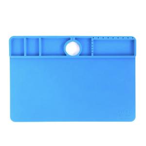 PIANO DA LAVORO RELIFE RL-004I TAPPETINO IN SILICONE AZZURRO PER MICROSCOPIO SERIE B3