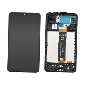 DISPLAY LCD PER SAMSUNG A127F A12 2021 NERO CON FRAME (VER. SM-A127F R0.0 BOE B8)