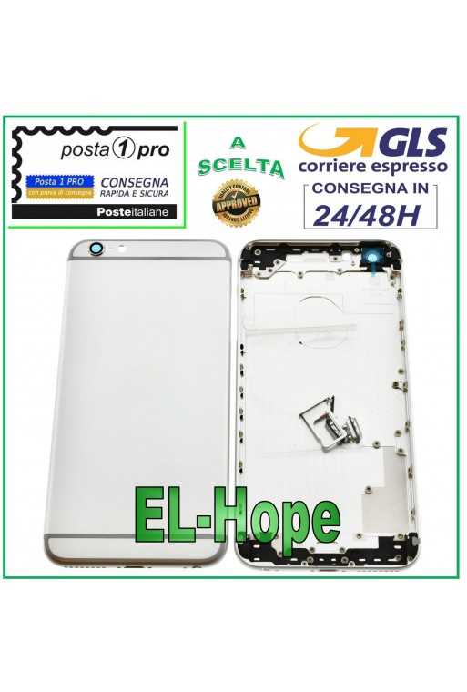 SCOCCA POSTERIORE FRAME TELAIO PER APPLE IPHONE 6 PLUS BACK CASE COVER BIANCO