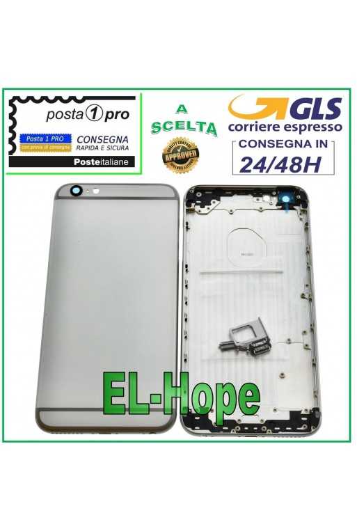 SCOCCA POSTERIORE FRAME TELAIO PER APPLE IPHONE 6 PLUS CASE COVER GREY GRIGIO