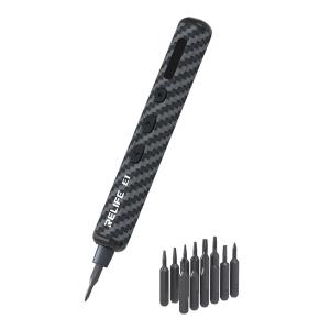 CACCIAVITE ELETTRICO RELIFE E1 CARBON FIBER CON 12 PUNTE INTERCAMBIABILI