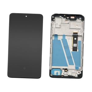 DISPLAY LCD PER MOTOROLA XT2255 MOTO G72 NERO CON FRAME (OLED)