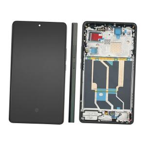 DISPLAY LCD PER REALME GT 6 RMX3851 621029000199 621029000201 VERDE / RAZOR GREEN CON FRAME - SERVICE PACK