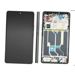 DISPLAY LCD PER REALME GT 6T RMX3853 VERDE / RAZOR GREEN CON FRAME 621029000190 621029000223 - SERVICE PACK