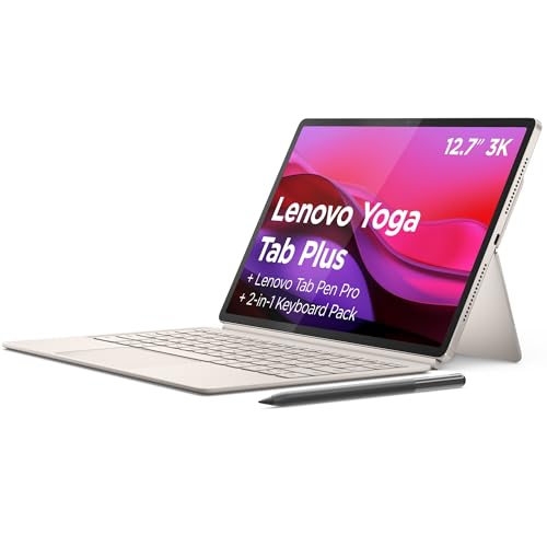 Lenovo Yoga Tab Plus Tablet 12.7” 3K 144Hz con Penna e Tastiera Inclus
