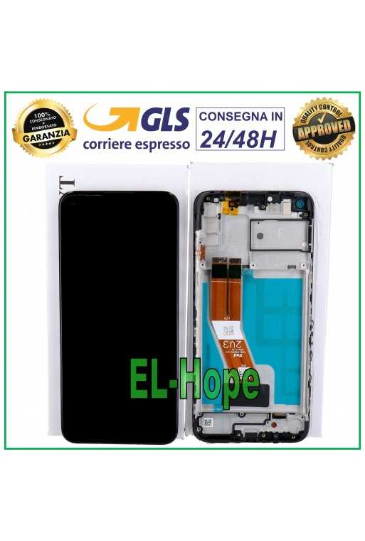 DISPLAY ORIGINALE FRAME SAMSUNG M11 SM-M115F M115 TOUCH SCREEN NERO GH81-18736A