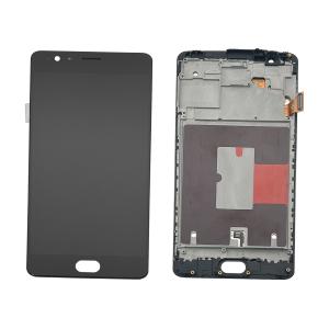 DISPLAY LCD PER ONEPLUS 3 A3003 / 3T A3010 NERO CON FRAME (OLED)