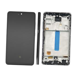 DISPLAY LCD PER SAMSUNG A528B A52S NERO CON FRAME (AMOLED) (S/S)