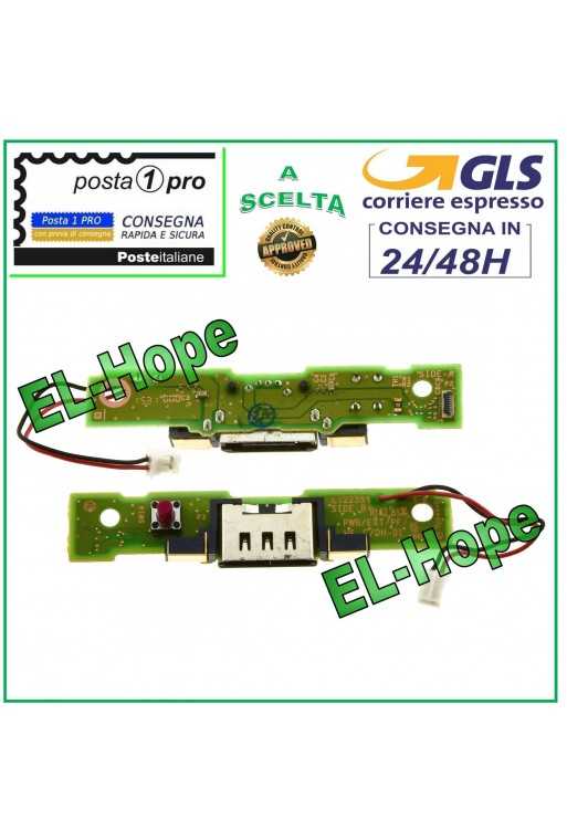 DOCK PCB DI CARICA NINTENDO WII U GAMEPAD SLOT JACK POWER CONNETTORE RICARICA