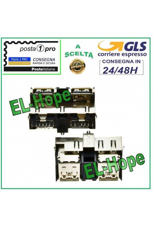 CONNETTORE SLOT 2 PORTE USB SOCKET DI RICAMBIO PER PLAYSTATION 4 PS4 CONSOLE