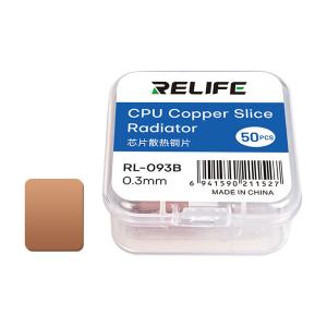DISSIPATORE DI CALORE RELIFE RL-093B IN RAME PER IC CHIP 0.3mm (50PZ)