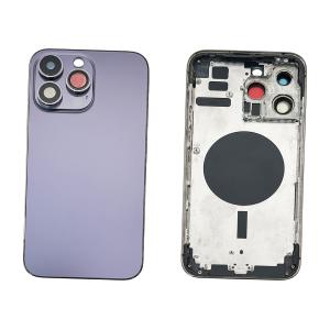 BACK COVER PER IPHONE 14 PRO MAX VIOLA / DEEP PURPLE CON FRAME COMPATIBILE