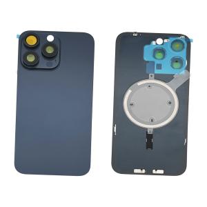 BACK COVER PER IPHONE 15 PRO MAX BLU / BLUE TITANIUM COMPATIBILE