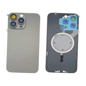 BACK COVER PER IPHONE 15 PRO MAX TITANIO / NATURAL TITANIUM COMPATIBILE