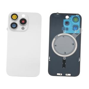 BACK COVER PER IPHONE 15 PRO BIANCO / WHITE TITANIUM COMPATIBILE