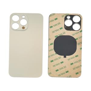 VETRO POSTERIORE PER IPHONE 14 PRO MAX ORO GOLD (BIG HOLE) COMPATIBILE