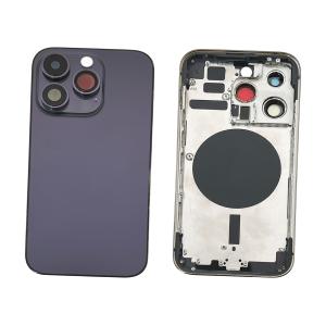 BACK COVER PER IPHONE 14 PRO VIOLA / DEEP PURPLE CON FRAME COMPATIBILE