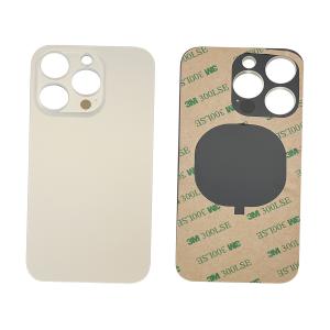 VETRO POSTERIORE PER IPHONE 14 PRO ORO GOLD (BIG HOLE) COMPATIBILE