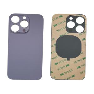 VETRO POSTERIORE PER IPHONE 14 PRO VIOLA / DEEP PUPRLE (BIG HOLE) COMPATIBILE