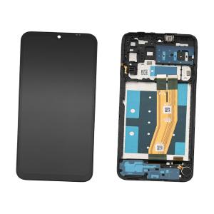 DISPLAY LCD PER SAMSUNG A145R A14 NERO CON FRAME - OEM SERVICE PACK
