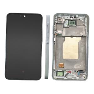 DISPLAY LCD PER SAMSUNG A356B A35 5G BLU CHIARO / AWESOME ICEBLUE CON FRAME GH82-34221B (ASSEMBLED) - SERVICE PACK