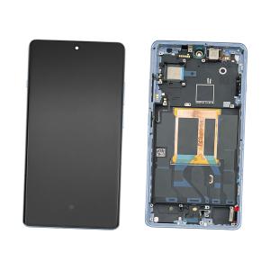 DISPLAY LCD PER ONEPLUS 12R CPH2609 CPH2585 BLU / COOL BLUE CON FRAME 621029000158 - SERVICE PACK