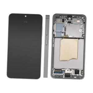 DISPLAY LCD PER SAMSUNG S931B S25 5G SILVER SHADOW CON FRAME GH82-36329A