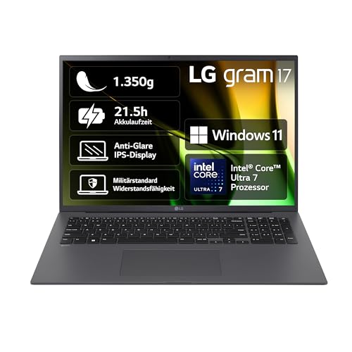 LG Gram 17 Pollici con Intel Core Ultra 7 32GB RAM