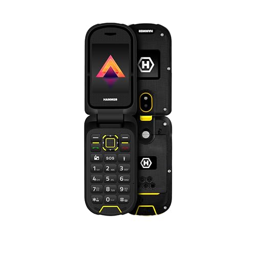 robusto telefono flip HAMMER Bow LTE 4G senza contratto impermeabile a