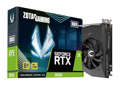 ZOTAC Gaming GeForce RTX 3050 6GB GDDR6 Solo 96-bit 14 Gbps PCIE 4.0 S