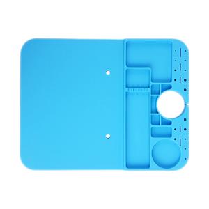 PIANO DA LAVORO RELIFE RL-004M TAPPETINO IN SILICONE AZZURRO PER MICROSCOPIO SERIE B1