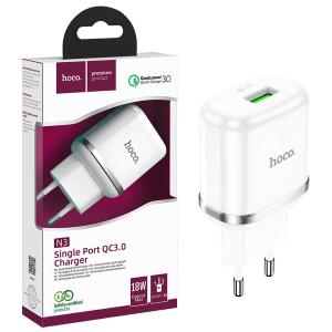 PRESA USB HOCO N3 18W 3A BIANCO - BLISTER RETAIL